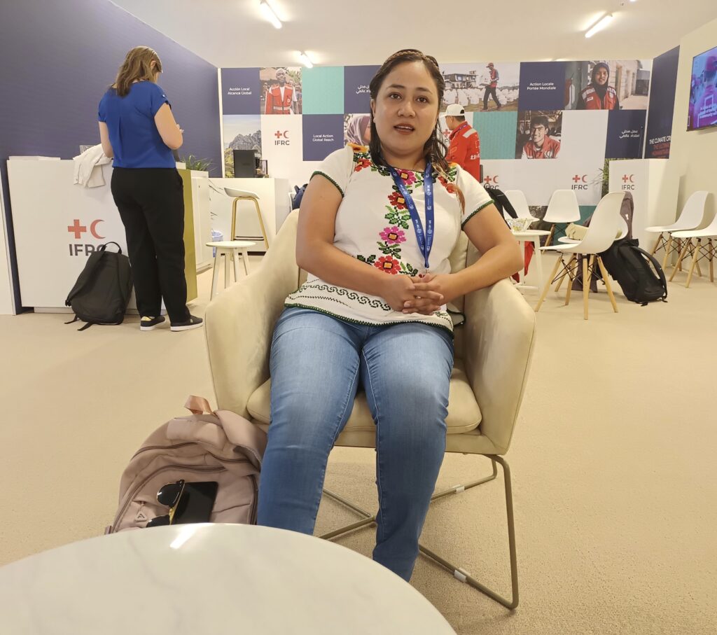 La juventud en la COP28, Nansedalia Ramirez